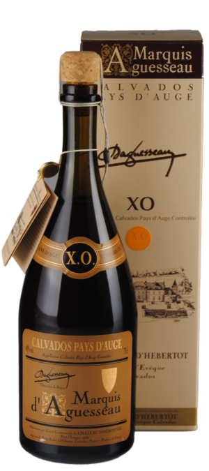 geschenkdoos met 1 fles Calvados Marquis d'Aguesseau