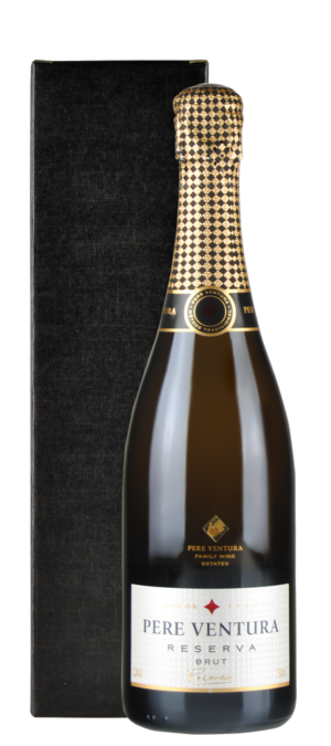 Boite cadeaux  avec 1 btl. Cava Pere Ventura 'Reserva' Brut